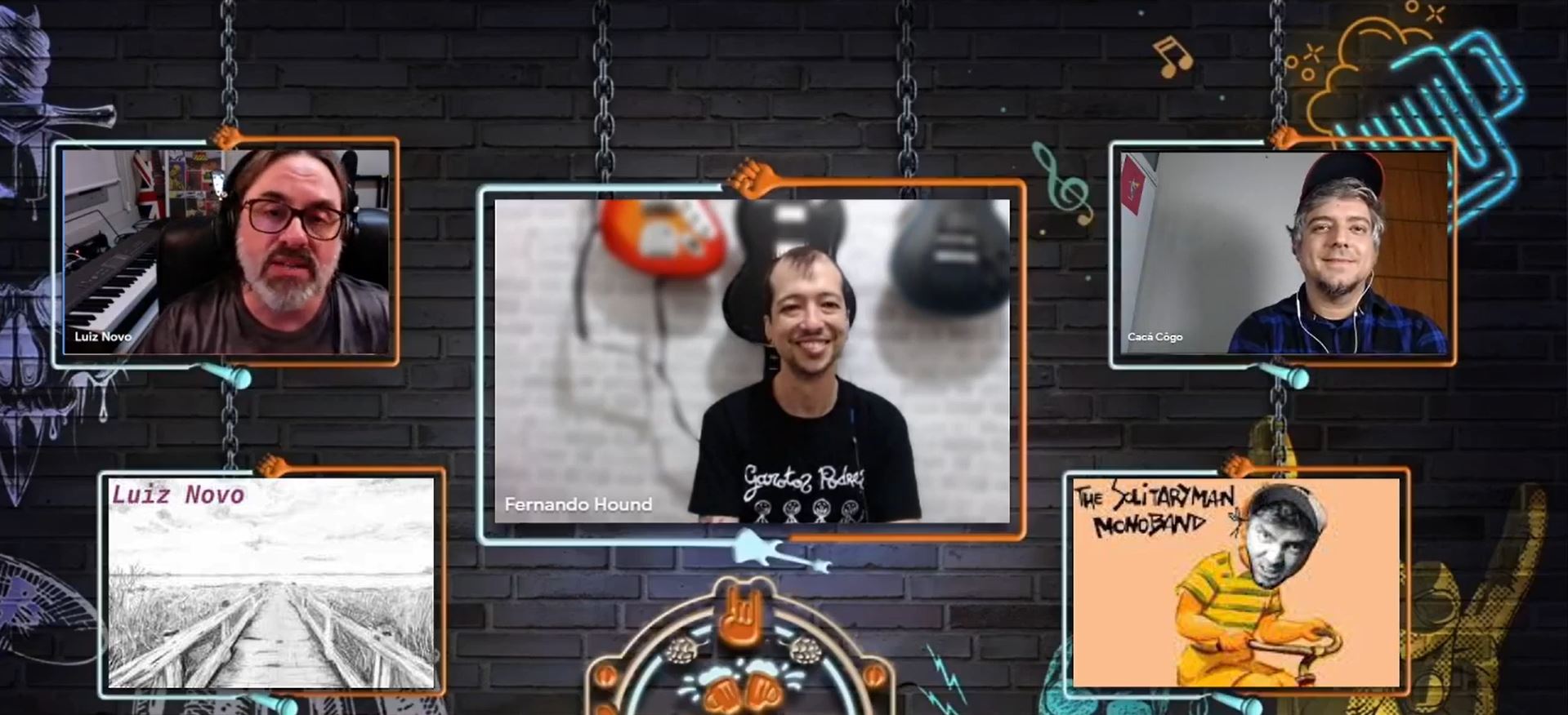 Tribhar recebe os artistas Luiz Novo e The Solitaryman Monoband