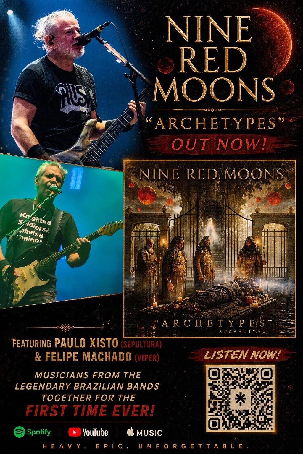 Arte de divulgação de Archetypes, com Paulo Xisto e Felipe Machado